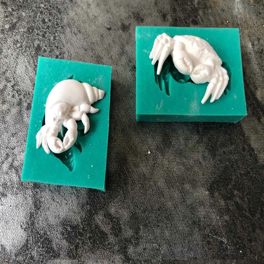 Hermit Crab Silicone Decorating Molds Cake Silicone Mold Sugarpaste Candy Chocolate Gumpaste Clay Mould hermit-crab-silicone-decorating-molds-cake-silicone-mold-sugarpaste-candy-chocolate-gumpaste-clay-mould