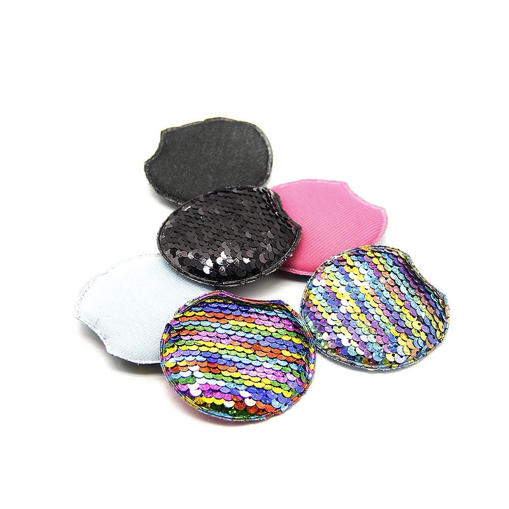 

David accessories Reversible Sequin Ear Girls Headwear HairBow Hair Accessories,DIY Sewing Supplies Decoration 25pcs,25Yc5214