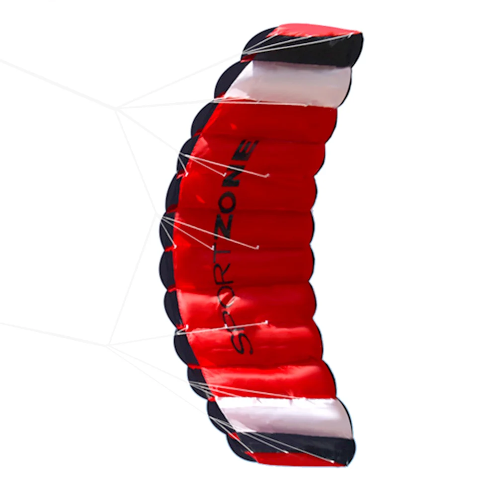 Двойная линия парашютный трюк воздушный змей с двумя 30 м ручкой и одной сумкой для хранения парафойл воздушный змей на открытом воздухе пляжный воздушный змей высокого качества