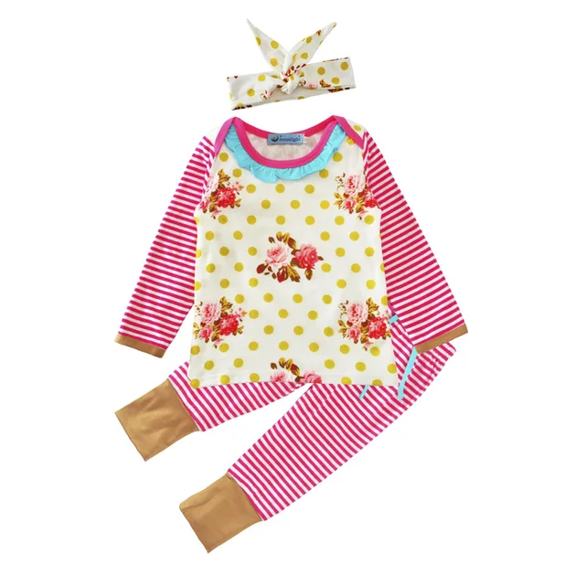 Chinese New Year Infant Clothing Sets Baby Girls Basic Shirt+Pants