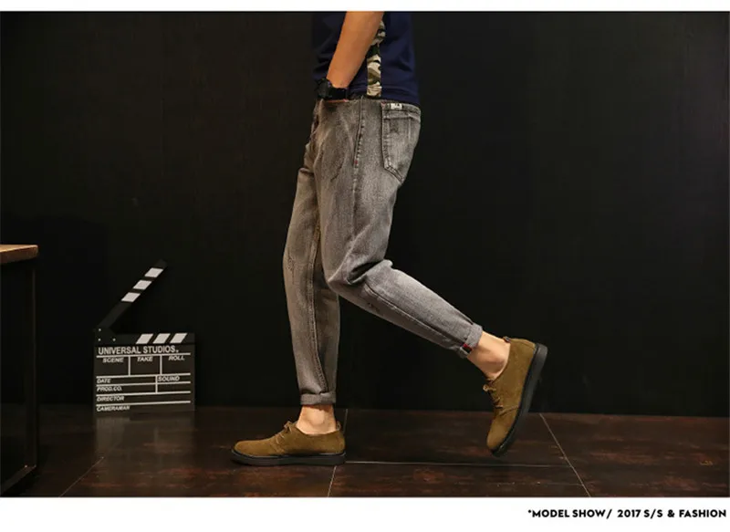 Loose Hip-hop Harem Pants Fashion Casual Solid Washed Patchwork Jeans Trousers with Pockets Streetwear Large Size XS-4XL (20)