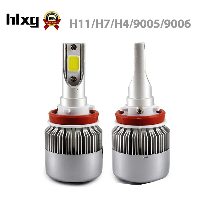 

1pair H1 H11 Led 9005 HB3 9006 HB4 Car Headlights H4 H7 Lamps Automobiles Bulbs h8 h9 Conversion Kits 6000K Waterproof Lightings