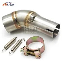 Dirt Bike Racing Motorcycle Exhaust Pipe Accessories Middle Muffler Exhaust Pipe For YAMAHA YZF R300 R30 R3 R25 YZF-R3 2015 2016