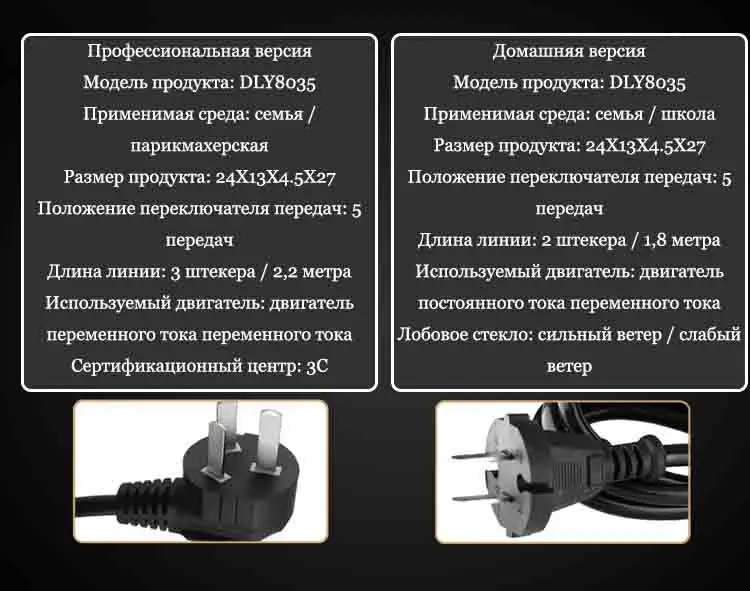 Фен для парикмахерской и парикмахерской 1,8 м длинный провод ЕС штекер настоящий 2300 Вт Мощный Профессиональный фен-щетка фен для волос