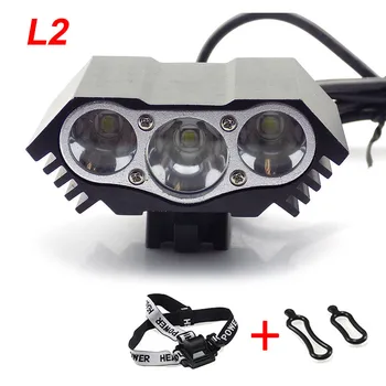 

3 XM-L L2 Led Bike Light 2 way LED Bicycle Light Headlight Flash Light Lamp Waterproof Head front Lights for Camping Riding