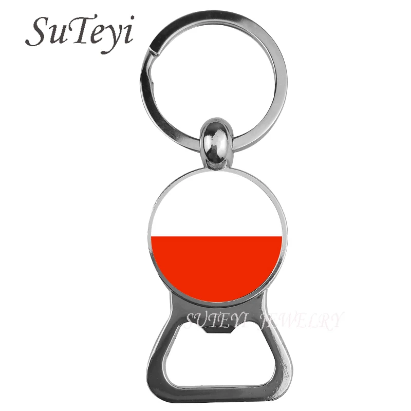 Hot-Beer-bottle-opener-keychain-Poland-and-Bosnia-Herzegovina-Denmark-Flag-key-rings-for-a-woman