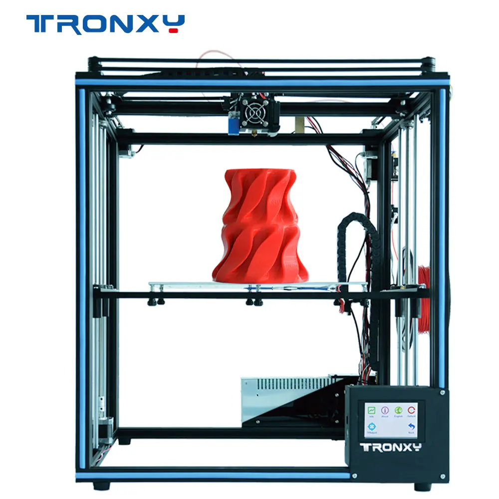 2019 ترقية 3D طابعة Tronxy X5SA خيوط الاستشعار كبيرة زائد حجم 330*330 مللي متر مرتع المعدني الكامل شاشات تعمل باللمس tft 3d طابعة