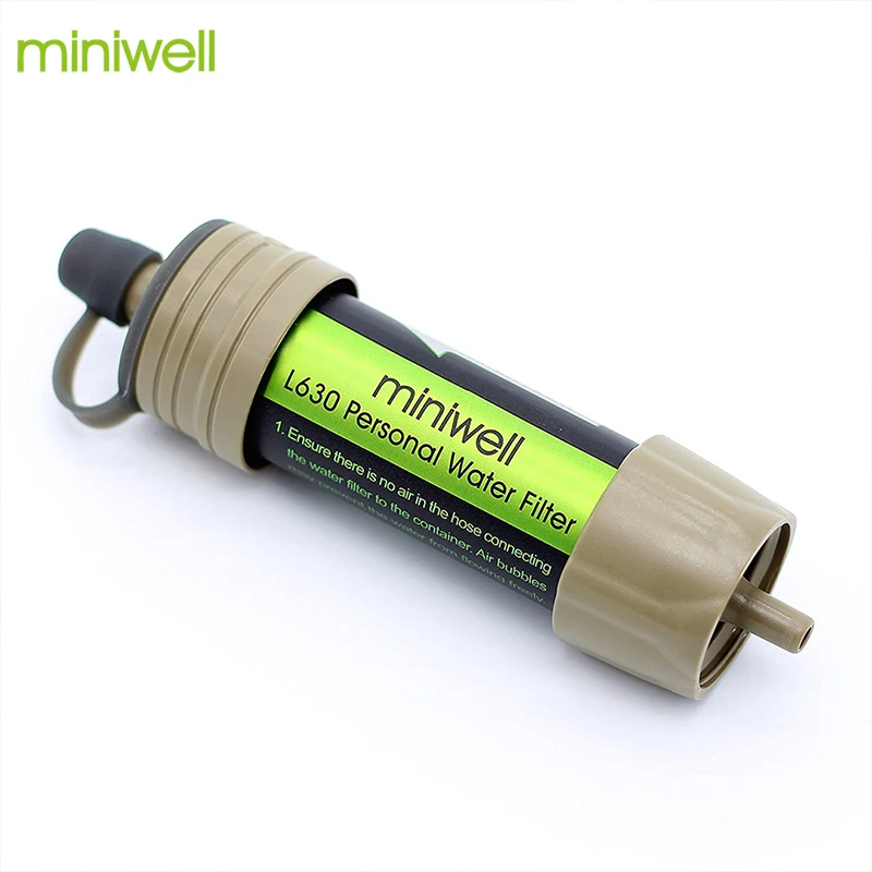 Miniwell фильтр для воды система с 2000 литров фильтрации емкость для спорта на открытом воздухе Кемпинг аварийный инструмент выживания - изображение