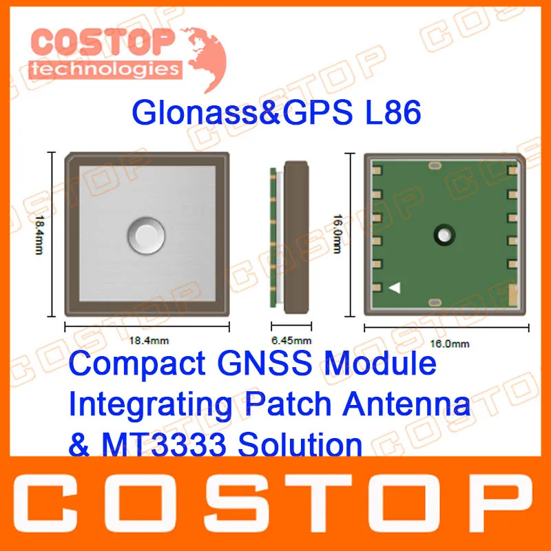 GNSS GPS GLONASS модуль L86 Встроенный с патч антенной MT3333 чип супер чем L80 PA6H TTL заменить
