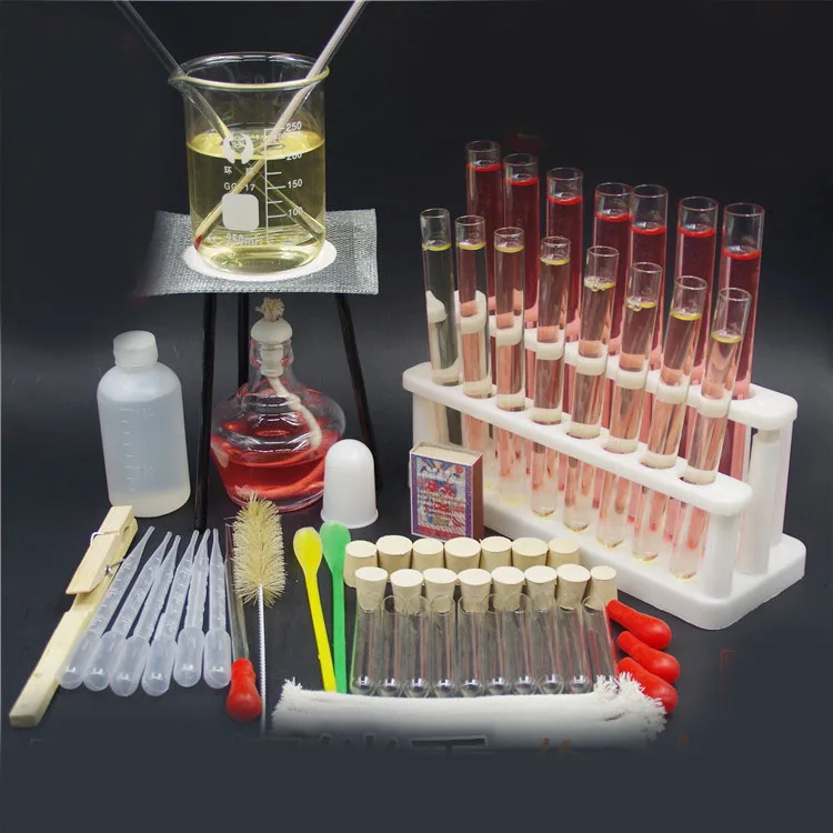 Heating sets alcohol lamp tripod stand beaker test tube tube rack