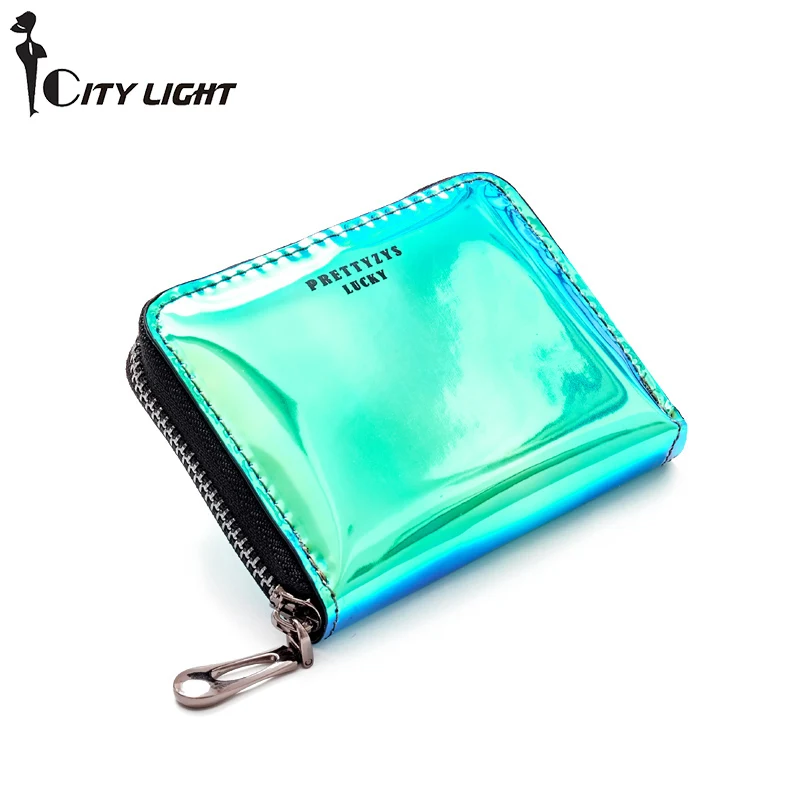 

Womens Credit Card Holder ins Fashion Laser Clutc Multifunction Organizer RFID Purse Driver License Wallet
