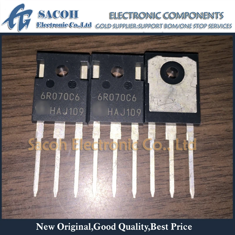 

New Original 5PCS/Lot IPW60R070C6 6R070C6 TO-247 53A 600V Power MOSFET