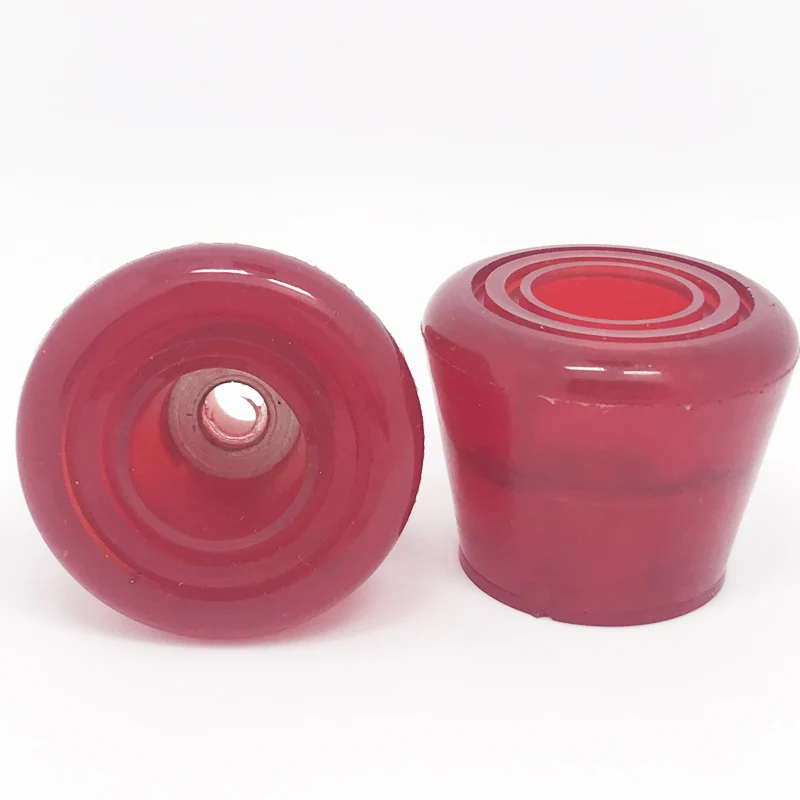 

Roller skates parts High Toe Stops Polyurethane PU Hardness 85A Wine Red(set of 2)