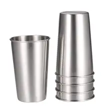 5 шт. кружки бокал пива в 304 из нержавеющей стали Pint охладитель чашки вечерние Кемпинг пикника сок чашки падение сопротивление