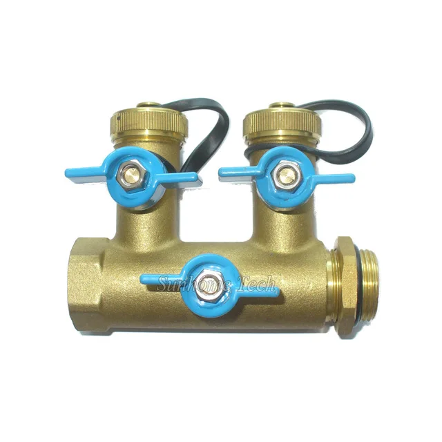 

Self-Designed and Produced Brass Pre-fill Surge Valve Three Head 3/4 inch for Split Solar Water Heater