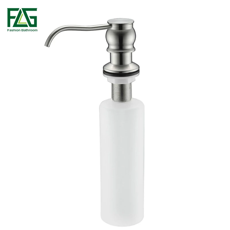 FLG Liquid Soap Dispenser Copper&Plastic Deck Mounted Kitchen