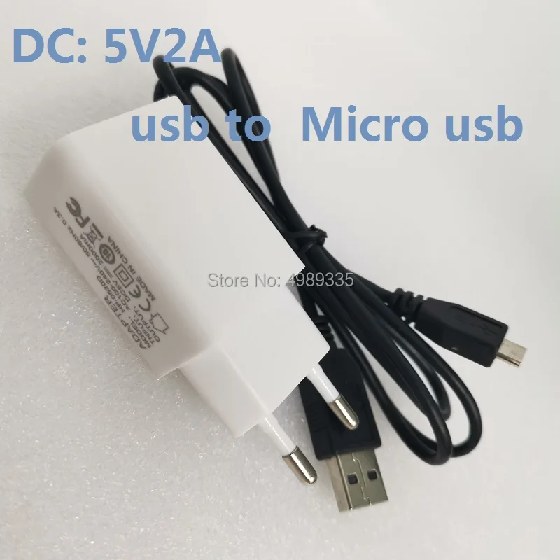 

Power adapter USB5V2A micro usb interface Power cord length 1M