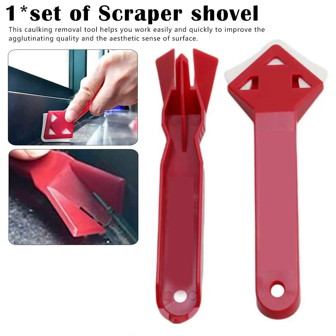 

Glass Glue Scraper and Finisher Made by Builders Choice Tools Limited Bulider Tools Tile Caulk Cleaner TooL