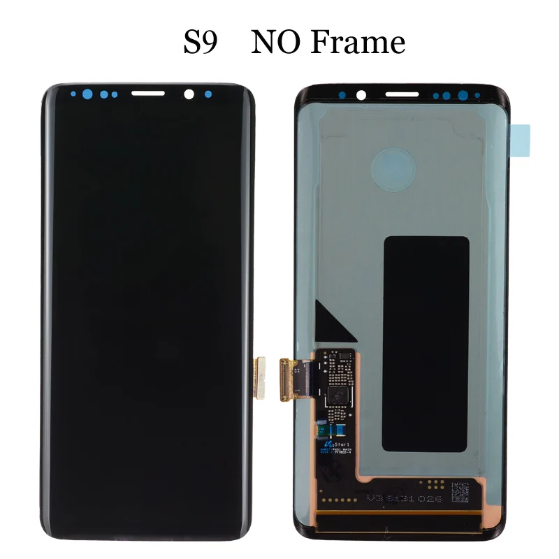 Супер AMOLED Замена для SAMSUNG Galaxy S9 lcd сенсорный экран дигитайзер с рамкой S9 Plus lcd G960 G965 с рамкой - Цвет: S9 l No Frame