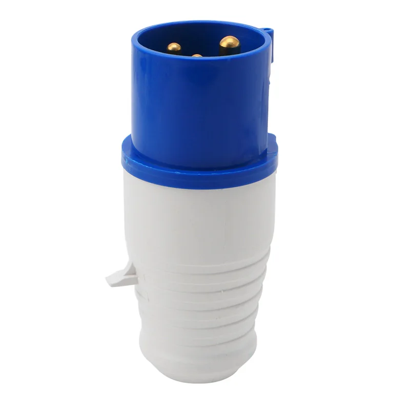 

16 Amp 3 Pin Industrial Plug+Socket 220-250V Weatherproof IP44 2P+E 3Phase 16A