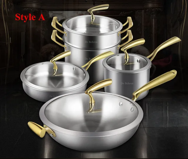 High Quality Germany Technical 304 Stainless Steel European style 9pcs