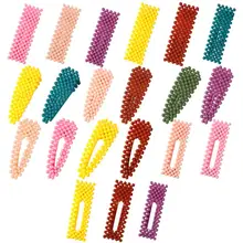 Летние милые резинки для волос яркого цвета для девочек, заколка из матового бисера ручной работы, Весенняя заколка для волос, боковая челка, стильная заколка для волос