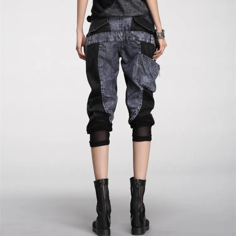 ASYMSAY 2017 новые модные женские черные свободные брюки для женщин AC8001|black denim|fashion