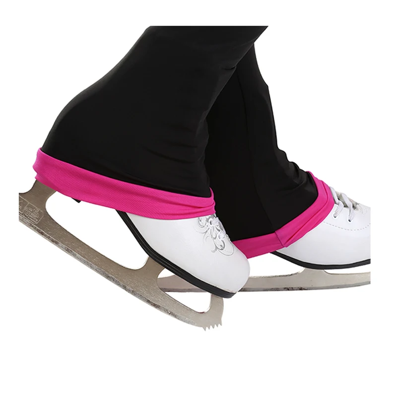 Women's Figure Skating Training Competition Patinaje Artistic Gymnastics Warm Tights Black Pink Performance