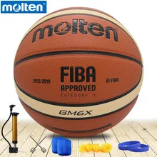 оригинальный расплавленный баскетбольный мяч GM6X BGM6X 2017 новый высокое качество подлинная расплавленный Материал PU официальные размере 6 крытый Баскетбол 