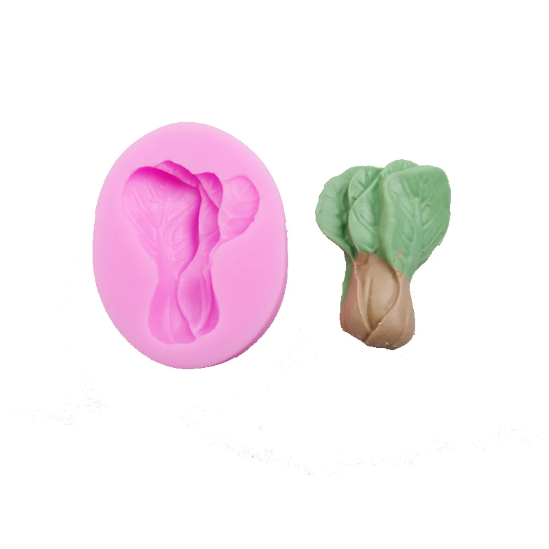 Freeshipping Green vegetables silicone mold soap mold Vegetable silica