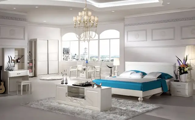 2018 Baroque Furniture Muebles De Madera Top Fashion Modern Bedroom Set Furniture Good Quolity Promotion Cheap Price Bed Room