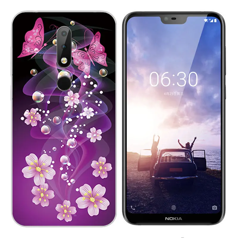 Arvin Cover for Nokia X6 2018 Case Nokia 3.1 6.1 Smart Back Protective Fundas Painted Phone Cover for Nokia 2 3 5 6 7 8 9 Shell (4)