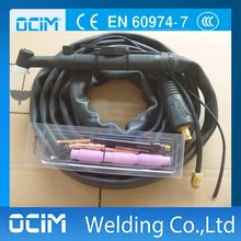 WP-26V WP26V 4 м 250 ампер с воздушным охлаждением Tig сварочный фонарь газовый клапан