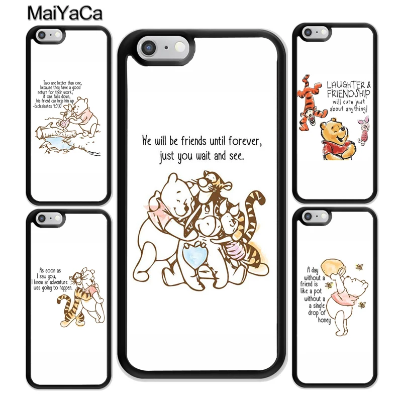 

MaiYaCa WINNIE THE POOHS QUOTE Phone Case For iphone XR XS MAX 11 Pro MAX X 6 6S 7 8 Plus 5 5S Back Cover Shell