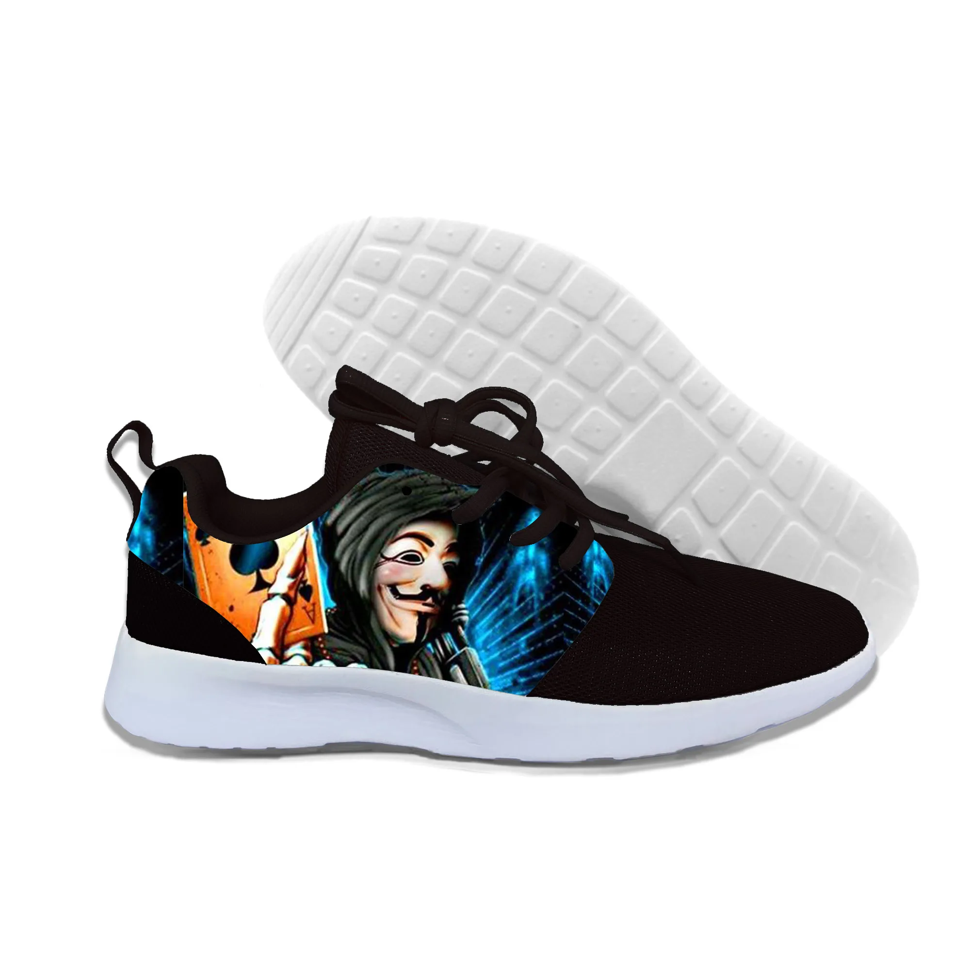 

2019 New Fashion Skull Poker 3D Print Men/Women Casual Novelty Sneakers Comfortable Casual Shoes