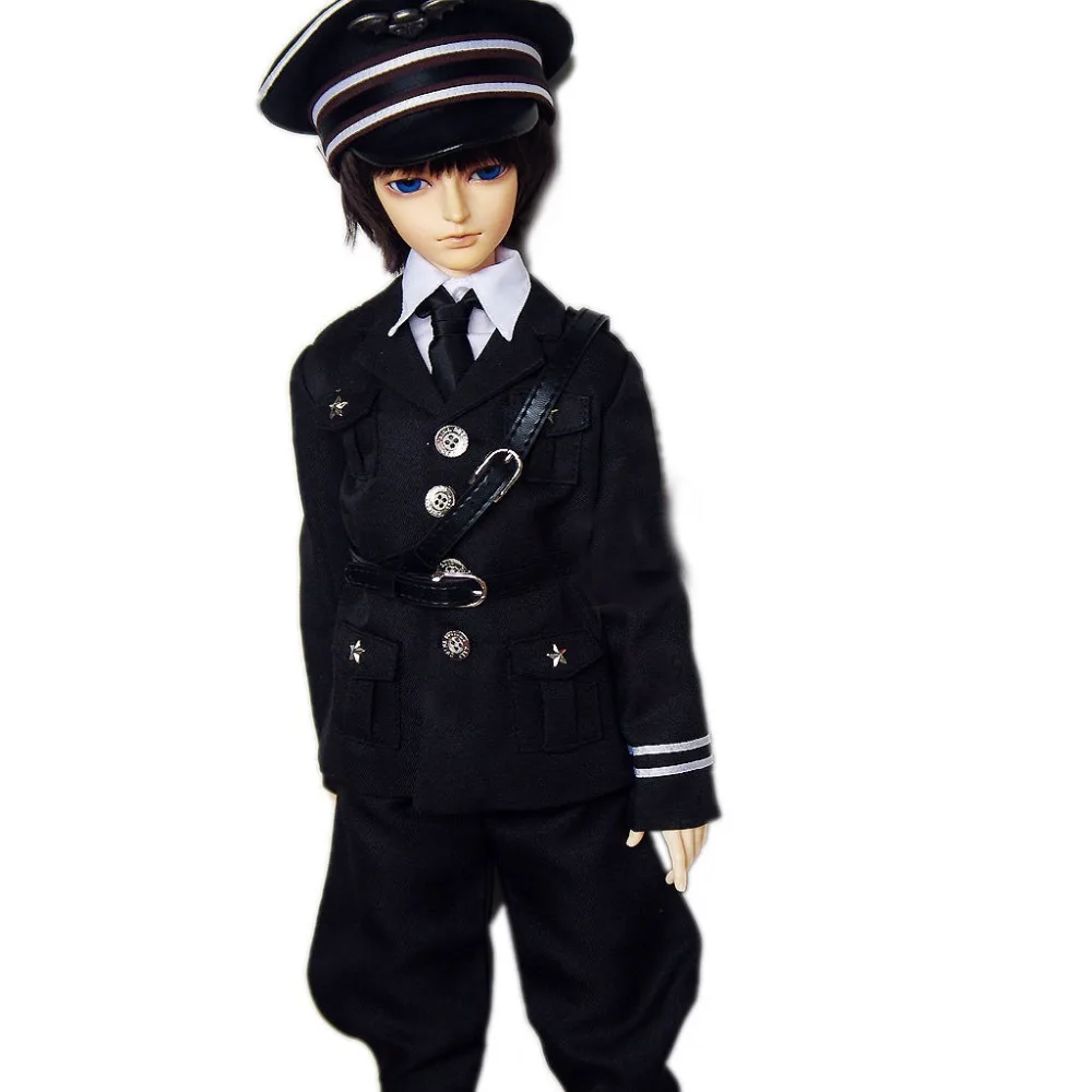 [Wamami] черная Военная униформа/костюм/наряд 501 #6 штук 1/4 MSD 1/3 SD AOD SD17 DZ70 см BJD Dollfie