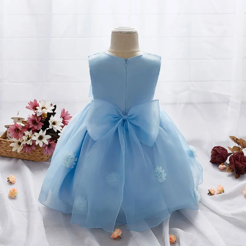 R& Z/Детское платье г. новое летнее платье для девочек платье с цветочным узором и бантом Пышное кружевное платье с цветочным узором для девочек на свадьбу