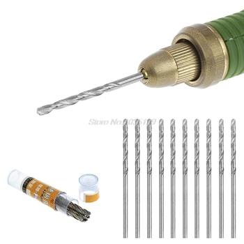 

1 Set 10 Pcs 0.6mm Multifunction Tiny Micro HSS Straight Shank Twist Drilling Bits Whosale&DropShip