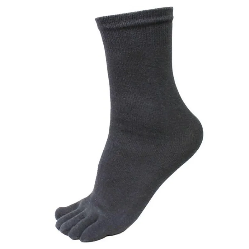 5 пар мужские спортивные носки с отдельными пятью пальцами ног эластичные короткие однотонные носки Sokkens дышащие Meias носки# VD7
