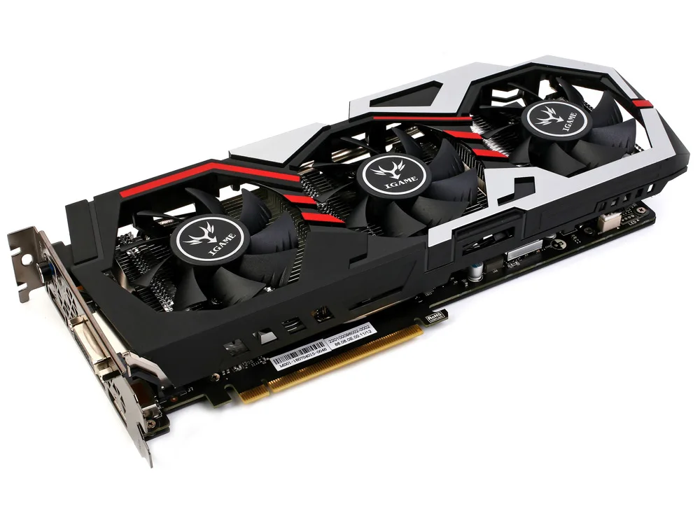 Красочная видеокарта NVIDIA GeForce iGame GTX1060 6 ГБ GDDR5 192bit PCI-E VR Ready 1060 DVI+ HDMI+ 3* DP для игр на ПК