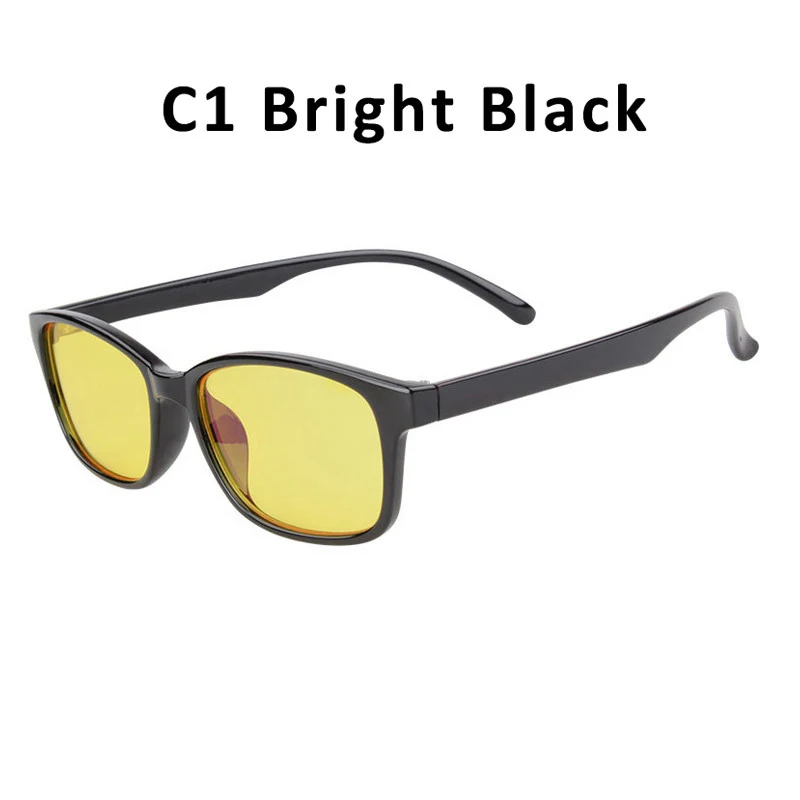 C1 Bright Black Компьютер, мобильный телефон, очки для мужчин и женщин, анти-синий свет, блокирующие очки, игровая защита, UV400, радиационные очки, очки - Цвет оправы: C1 Bright Black