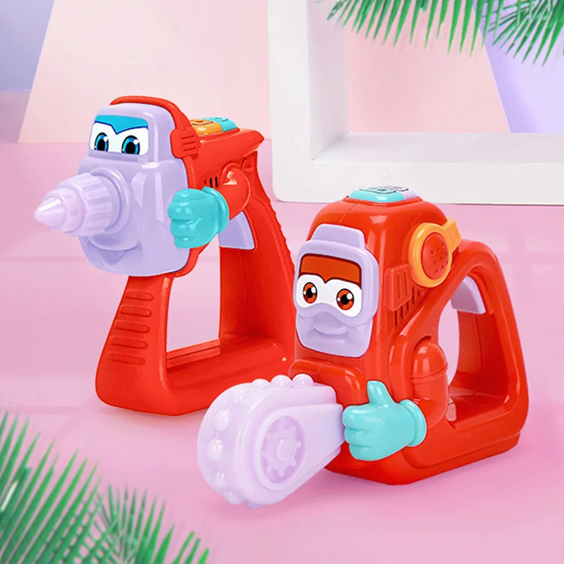 

Pretend Play Power Tools Rotating Chainsaw drill with Sound Educational Toy Simulation Garden Repair Tool Toys for Boys Children