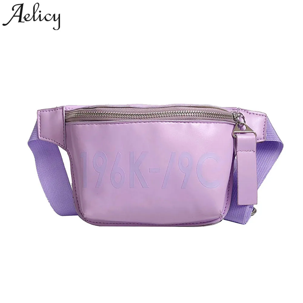 

Aelicy Women crossbody bag Diagonal Personality Casual College Wind girls waist bag Lady belt Bag drop ship new 2019 hot sale
