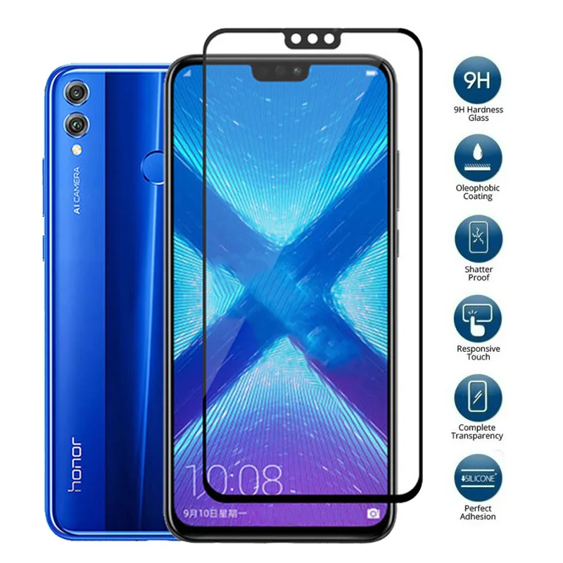 RUANZHAO 9H защитное закаленное стекло для Huawei P20 Honor 10 9 8 Lite V20 V10 remium защита экрана 8X lite |