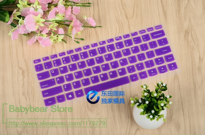 Новинка года силиконовая защитная накладка для клавиатуры кожного покрова для lenovo Ideapad 310-14ikb V310-14IKB yoga 710-14 710-14isk 710 14 дюймов - Цвет: purple