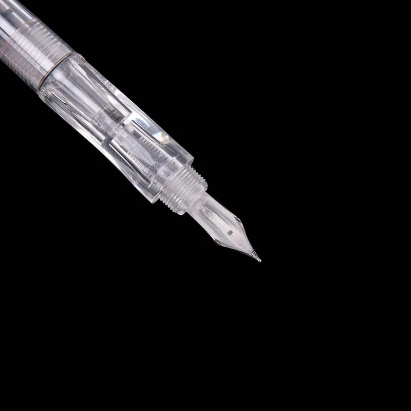 1 шт., портативная прозрачная перьевая ручка высокой емкости, легкая Подарочная авторучка с капельницей, офисные принадлежности для студентов