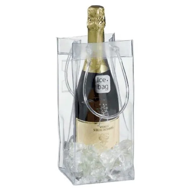 100pcs lot pvc ice bag wine cooler chiller gift bags wine tool on