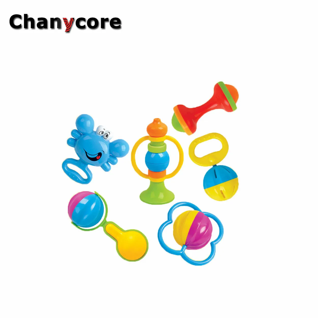 Chanycore 6pcs/set New Lovely Plastic Baby Toys Hand Shake Bell Ring Rattles toys Child Musical Instrument | Игрушки и хобби
