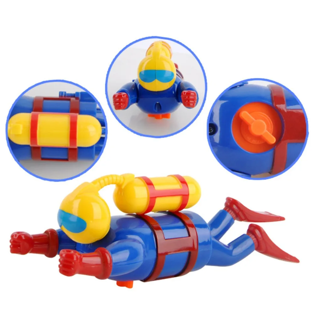 

2018 New Swimmers Scuba Diver Toy Wind Up Clockwork Sea Baby Bath Toy Kids Toy