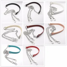 120 cm (DIY 60 cm-160 cm) silber Metallkette Schulterriemen für Bunte Pu-leder Handtasche Straps Ersatz Geldbörse Griffe